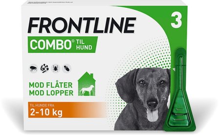 Frontline Combo Hund 2-10 kg 3 stk, Tøj & Bolig, Flåter & Lopper, Flåt- Og Loppemiddel Til Hunde