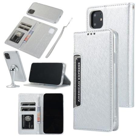 iPhone 11 Pro - Elegant FLOVEME Plånboksfodral Silver