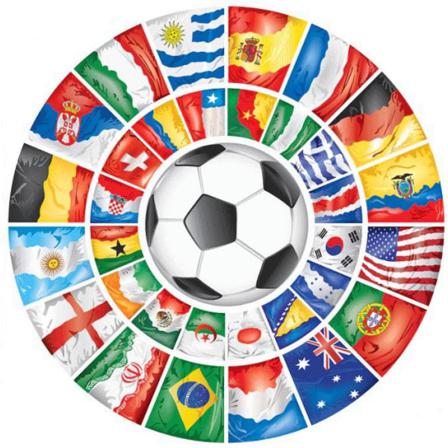 Diamond Painting Fyrkantiga Pärlor 50x50 Cm 5d Diy Fotboll Land Multifärg
