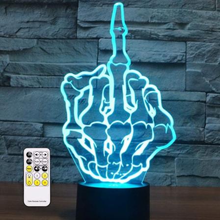 3D Optisk Illusions Nattlys Leke Lampe, Fjernkontroll, Dimbar, Batteri eller USB Drevet, 7 Farger Skifter Julen