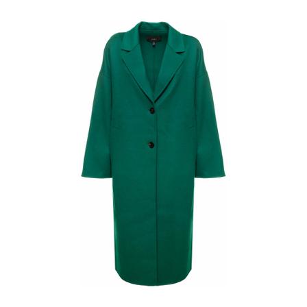 Arma Single-Breasted Coats Grøn, Dame Uldfrakker
