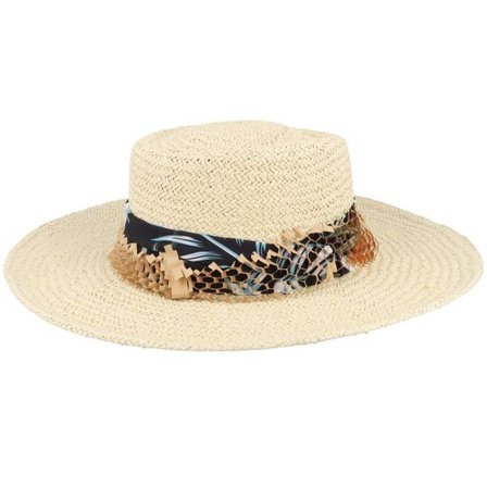 MJM Hats - Beige straw Hatt - Angela W Paper Natural Straw Hat @ Hatstore