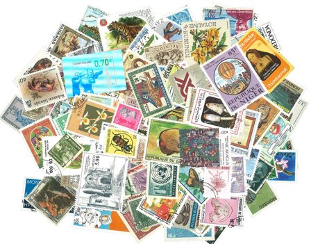 Diverse lande - Frimærkepakke med 150 forskellige frimærker fra 150 lande