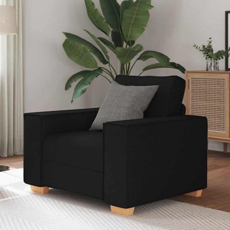 Soffa svart 60 cm tyg