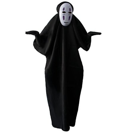 2023 No Face Kaonashi Costume, Spirited Away Cosplay Outfit For Mens, Japanese Anime Role Play Fancy Dress Up For Halloween Party -a