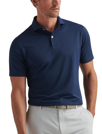 Peter Millar Soul Performance Mesh Polo - Edwin Spread Collar - Navy - XXL