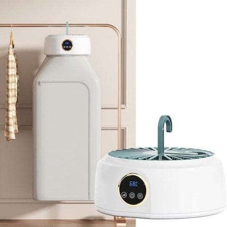 Bærbar sammenklappelig tørrestativ - med temperaturkontrol - til tørring af tøj