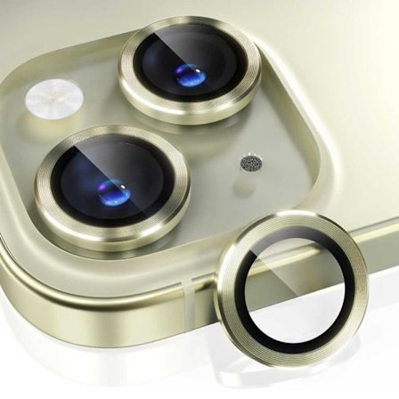 iPhone 13/13 Mini Linsskydd Guld