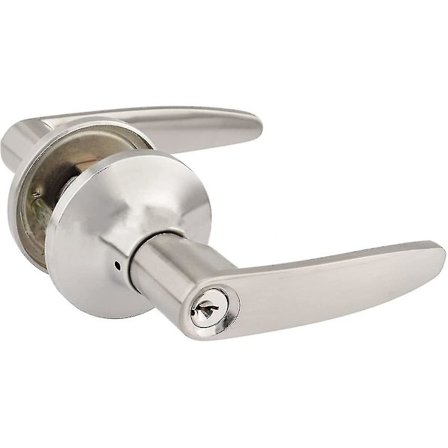 Innvendig dørhåndtak i tungt design, låsing med nøkler, låsestørrelse 60/70 mm