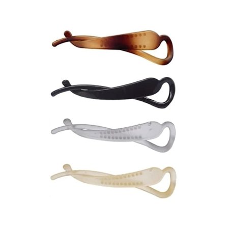 4 st Plastmatta Minimalistiska Twist Bananklämmor Franska Barrettes Hästsvanshållare Hårnålar Mode Håraccessoarer för Kvinnor