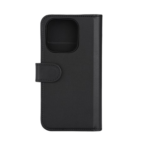Deltaco Wallet case, 2-in-1, iPhone 15 Pro, magnetic cover, black