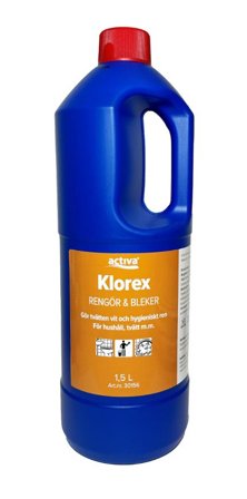 ACTIVA Klorin Klorex 1,5L - Lyreco - Städ och hygien - Rengöringsmedel - Specialrengöring
