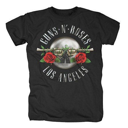 Guns N Roses Los Angeles Seal Modern T-shirt