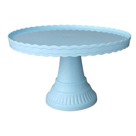 Cake Stand Stable Non-Slip Plastic Wave Design Dessert Display Plate for Wedding