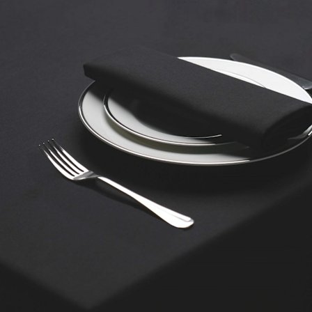 Belledorm Amalfi Rund Bordsduk One Size Svart