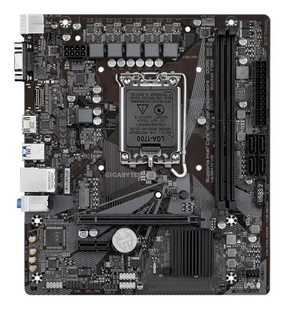 Gigabyte H610M H V2 - 1.0 - bundkort - micro ATX - LGA1700 sokkel - H610 Chipset - USB 3.2 Gen 1 - Gigabit LAN - onboard grafik (CPU påkrævet) - HD
