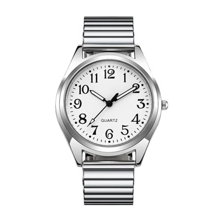 Klokker for kvinner Kvarts Armbåndsur SØLV MENN Sølv