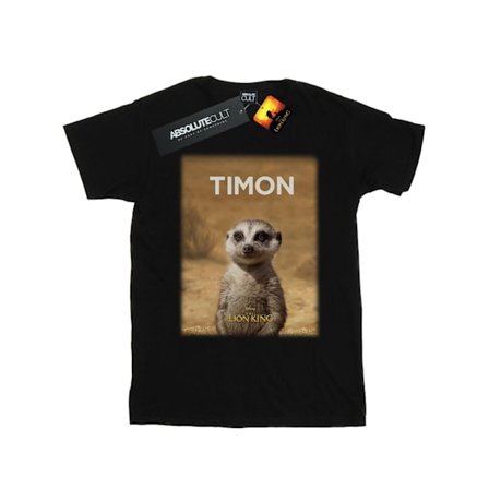 Disney Dam/Damer Lejonkungen Film Timon Poster Bomull Boyfriend T-Shirt
