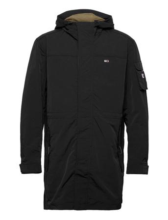 Tjm Nylon Parka Jacket Black Tommy Jeans