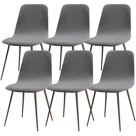 Sammenleggbart stoltrekksett med 6, moderne vaskbare spisestuestoltrekk