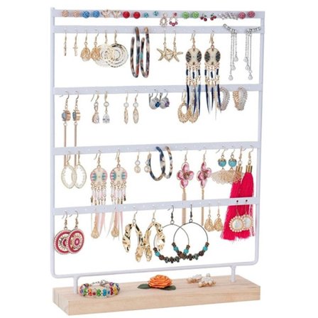 Koruteline st& - Valkoinen koruteline st& - 110 reiällä - Koruteline st& - Korujen järjestäjä