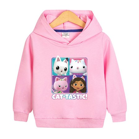 Hoodies Gabby's Dollhouse Pullover Jacka Kappa Present Rosa