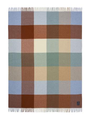 Checked Recycled Wool Throw Home Textiles Cushions & Blankets Blankets & Throws Multi/mønstret Lexington Home