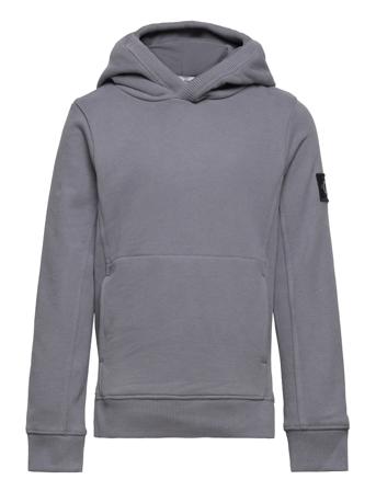 Badge Rib Hoodie Grey Calvin Klein