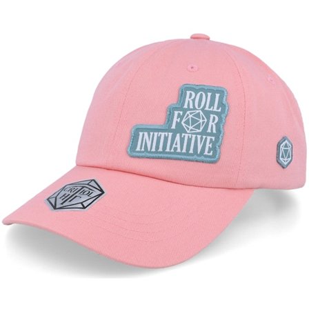 Critiql Hit - Rose unconstructed Casquette - Roll For Initiative Patch Pink Dad Cap @ Hatstore
