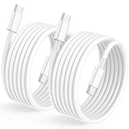 2-pak USB C til USB C kabel 2 m, USB C kabel hurtig opladning USB Type C