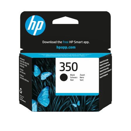 HP 350 - 4.5 ml - svart - original - blekkpatron - for Officejet J6415; Photosmart C4382, C4384, C4450, C4470, C4472, C4524, C4585, C5225, C5288