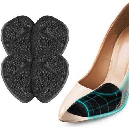 Forfot halv innleggssåle, 4 stk silikon forfot halv innleggssåle for Qui