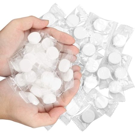 200 stk Engangs Komprimerede Håndklæder til Rejser Bærbar Mini