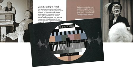 Norge - TV- og radioudsendelse 100 år - Prestigehæfte