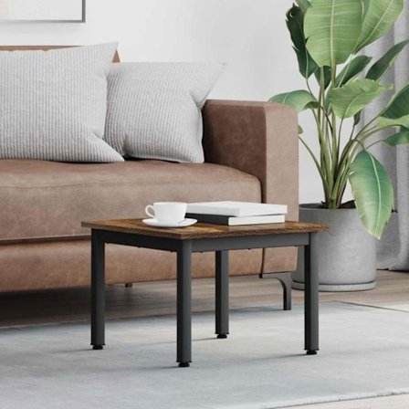 Vidaxl soffbord Ek Mörk 50 x 50 x 36 cm Ingenjörsträ