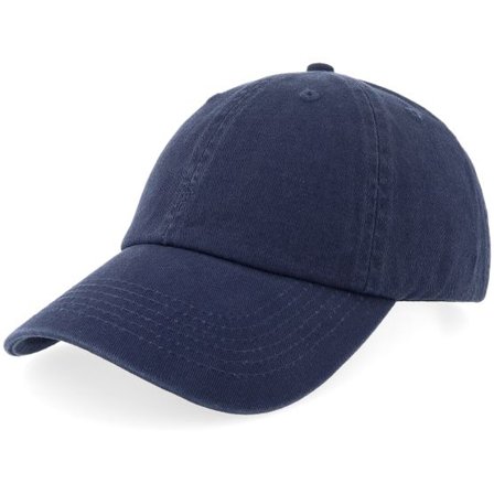 Upfront - Blå unconstructed Keps - Mini Organic Soft Low Baseball Navy Dad Cap @ Hatstore