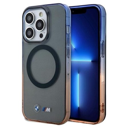 BMW Gradient Bumper MagSafe-etui til iPhone 15 Pro Max - grå