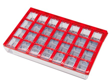 Dosett Medi, Rød, 1 stk.