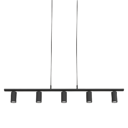 Belid Pendel Lucy Linjär 5 Lampor Unisex Svart