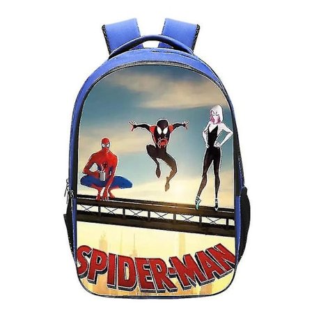 Spider-Man Tegneserie Barneskolesekk 1-6 Klasse Grunnskoleelever Ryggsekk Menn Og Kvinner Skulderveske