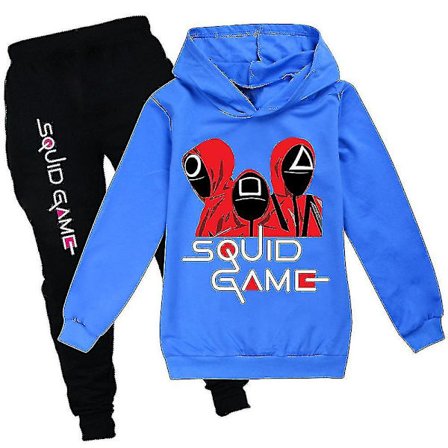Squid Game Kids Sport Tracksuit Set Huppari Housut Outfit Clothes Z