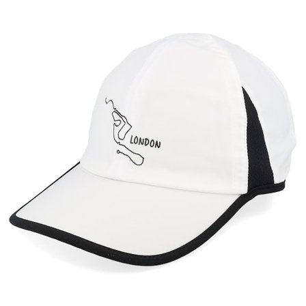 Kumo - Blanc Casquette - London Marathon 6-panel Sport White/Black Dad Cap @ Hatstore
