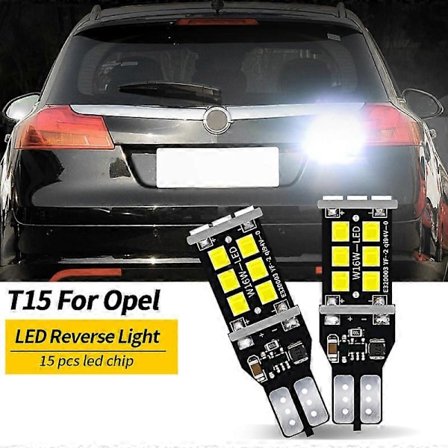 2X W16W T15 Canbus LED peruutusvalo Opel Insignia A B Meriva Agila Ampera Antara Astra J K Cascada Corsa F Mokka Grandland -malleihin