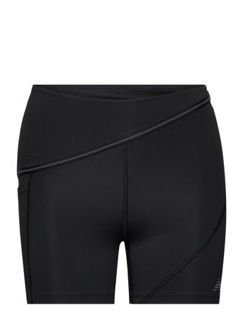 Q Speed Shape Shield 4 Inch Fitted Short Black New Balance