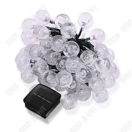 Lysende guirlande - TD - Solenergi - 6,5 m - Fjernbetjent - Udendørs dekoration