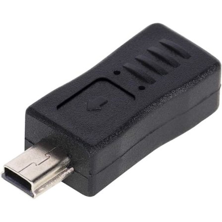 Mini USB hane till Micro USB hona B-typ laddningsadapterkonverter