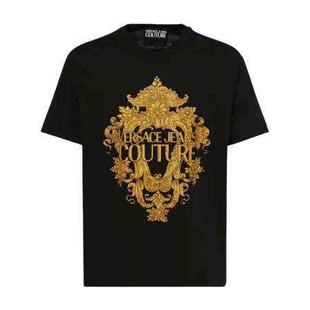 Versace Jeans Couture - T-shirts - Svart - Herr - Storlek: S, Herr, Storlek: S