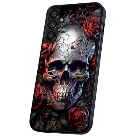 Samsung Galaxy S25 FE - Cover/Mobilcover Skull Roses