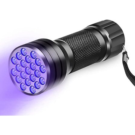 21 LED UV-taskulamppu, kannettava UV-valo 395-410nm LED UV-taskulamput, UV-taskulamppu, ultravioletti musta valo, lahja miehille/naisille SWHY