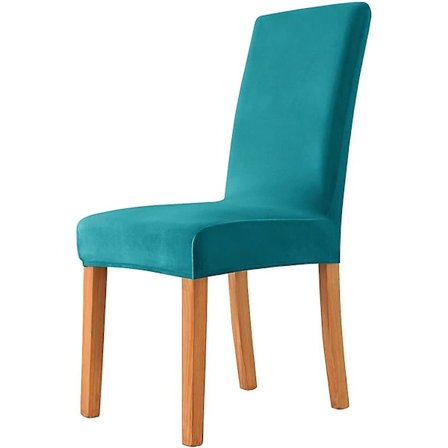 Fløyels trekk til stol, mykt og elastisk spisestoltrekk, veldig lett å rengjøre